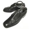 AGRESSION Square Toe Straight Tip Leather Dress Shoes Black Size 26.0cm(USED)