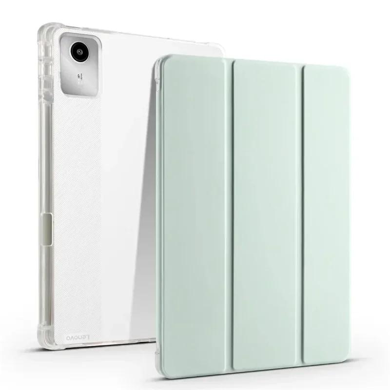 Tablet Cover for Lenovo Xiaoxin Pad 2024 Tab M11 TB-330FU TB-331FC with Pencil Holder Soft Back Funda Lenovo Tab M11 Wake/Sleep Leather Case