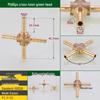 Латунный 4-ходовой газовый шланг с головкой-пагодой (4-19ММ)