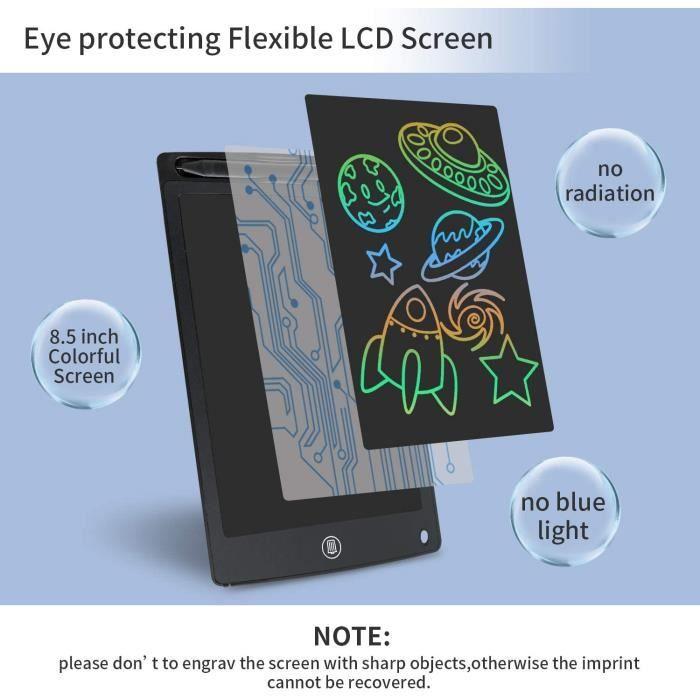 Tablette Graphique - Tablette d'écriture LCD colorée - 12 pouces - Noir - Pratique et légère