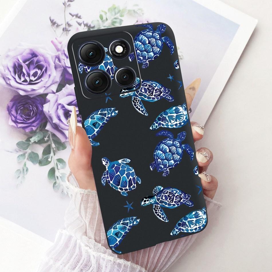 For Motorola Moto G86 Power Cute Flower Butterfly Cat Painted Case For Moto G86 G86Power Black Silicone Soft Phone Cases