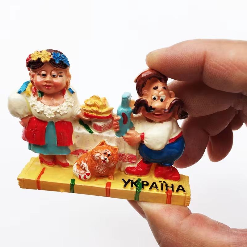 Украина Туристические Сувениры Магниты на Холодильник Замок Паланок Мини Рамка для Фото Креативное Украшение для Дома Смоляные Магнитные Наклейки