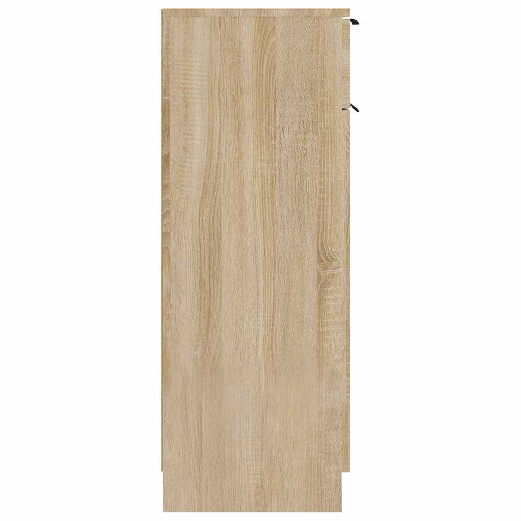 Bathroom Cabinet in Sonoma Oak 32 x 33.5 x 90 cm Particleboard