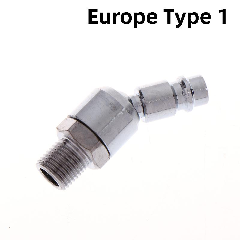 1 шт. Европейский/Японский C/Американский тип Соединение с резьбой BSP 1/4" Поворотные фитинги для пневмоинструмента 360° Вращающийся Быстроразъемное соединение для воздушного шланга и краскопульта