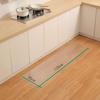 Embossed Kitchen Mat, Transparent, 255x80cm, 1.5mm Thick, Wipeable, Matte Clear, Non-Slip, Waterproof, Stain-Resistant, Easy to Clean (Embossed 1.5mm,