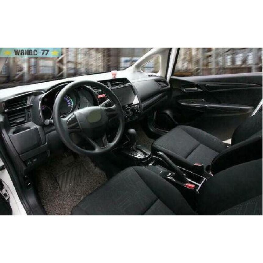 For Honda Fit Jazz 2014-2017 Carbon Fiber Console AC Button Control Frame Trim