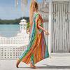 EDOLYNSA Длинное пляжное платье, накидки для женщин, парео де пляж, купальник, пляжные саронги, купальники, кафтан, пляжная одежда Q1476