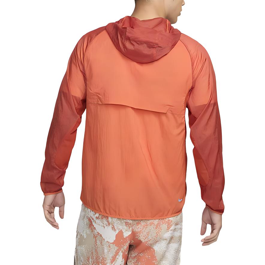 Nike Trail Aires Водонепроницаемая удобная куртка для бега с длинным рукавом Мужские куртки Vintage-Coral Dragon-Red Black FN4003-846