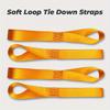 1pcs Durable Fabric Soft Loop Tie Down Straps for ATV, Motorcycles, Bicycles Secure Cargo Fastening, Motorcycle Accessories
