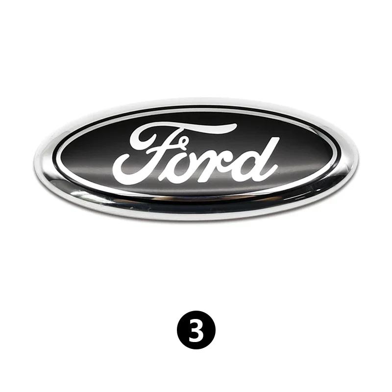 Автомобильная наклейка Ford Новая 2025 Горячая 12.5-14.5-17.5-22.5см Автомобильная решетка радиатора Логотип Багажник Аксессуары Наклейка на капот Для Ford Focus mk2 mk3