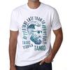 Men’s Vintage Tee Shirt Graphic T Shirt Tacos, Tequila and Tango White
