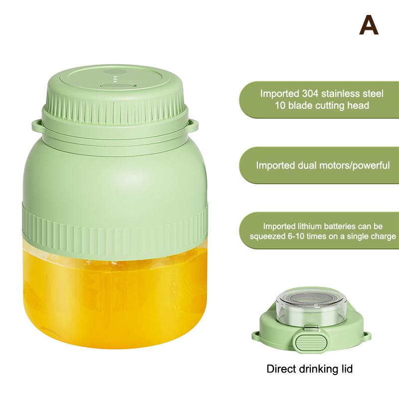 Портативная соковыжималка Маленькая электрическая чашка-соковыжималка Чашка Тон Большая емкость Чашка для сока Многофункциональная бытовая чашка для сока Дорожный блендер