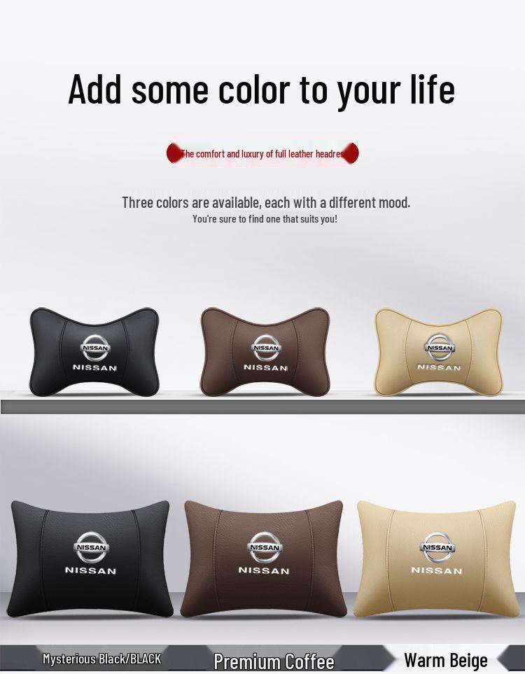 Универсальная подушка-подголовник в форме солнца для автомобильных подголовников: Идеально подходит для Nissan Bluebird, Teana, Sylphy, X-Trail, Qashqai и других.