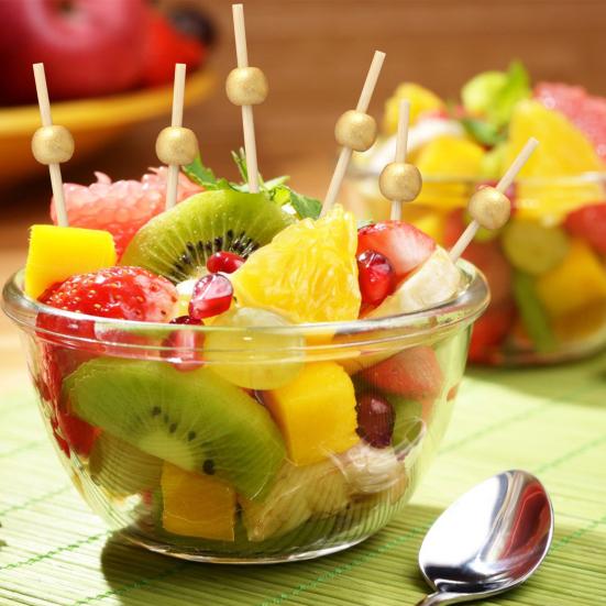 100Pcs Fancy Bamboo Cocktail Picks with Gold Ball End Biodegradable Environmentally Friendly Bamboo Fruit Fork