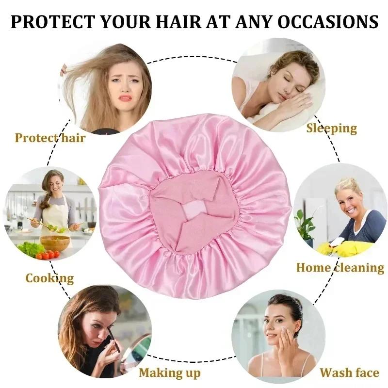 Безнагревные щипцы для завивки волос Повязка на голову Без нагрева Щипцы для завивки волос Бигуди Мягкие бигуди Ленивые кудри Сатиновый чепчик Ночная шапочка Инструменты для укладки волос