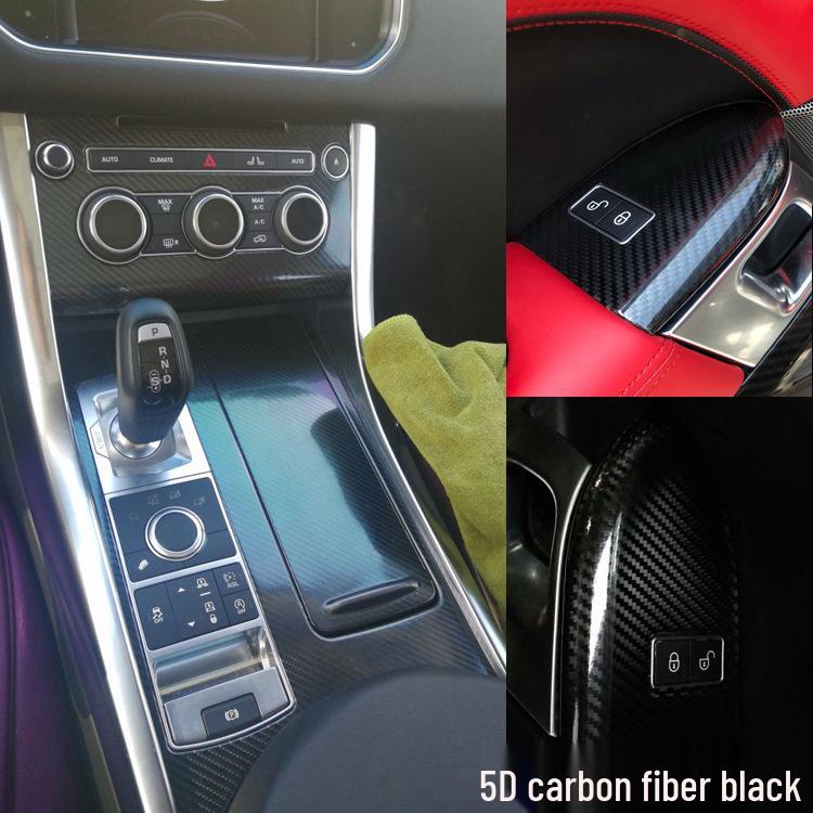 Наклейки из углеродного волокна для интерьера Range Rover Sport: Центральная консоль, Рычаг переключения передач, Декорация стеклоподъемника