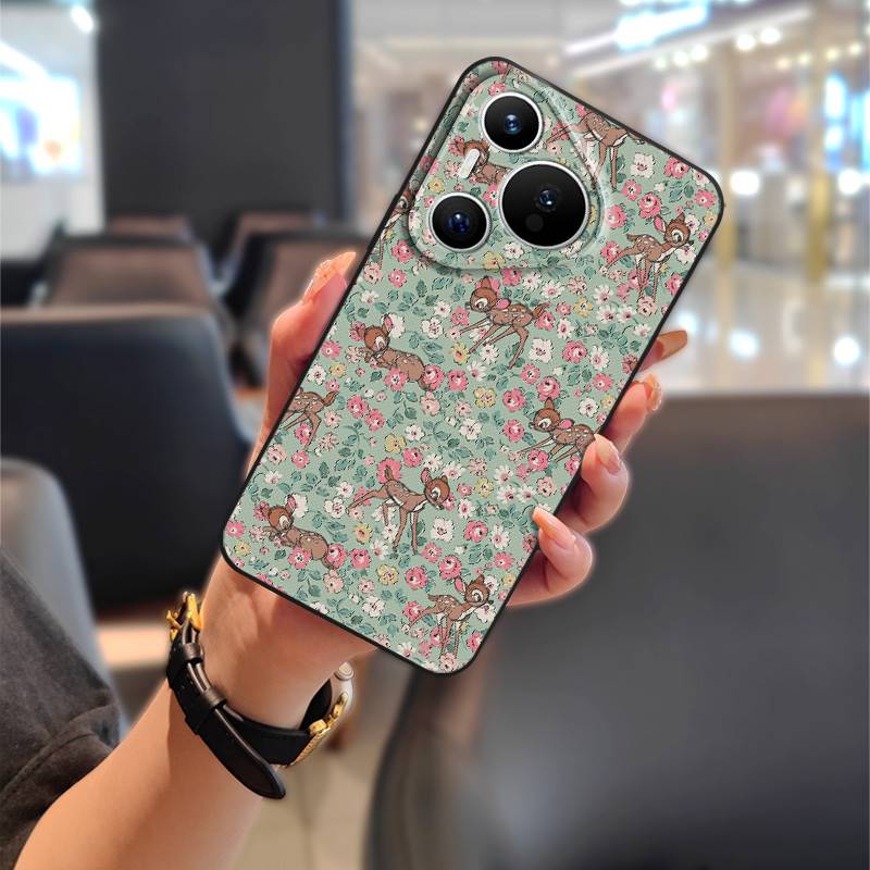 Масляная живопись Пылезащитный чехол для телефона для Huawei P70 Pro/Pura 70 Pro+ Ударопрочный ТПУ Прочный Мультяшный Полная защита Мягкий чехол