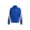 Originals Solid Color Logo Track Jacket With Stand Collar Men Outerwear Blue FM1523