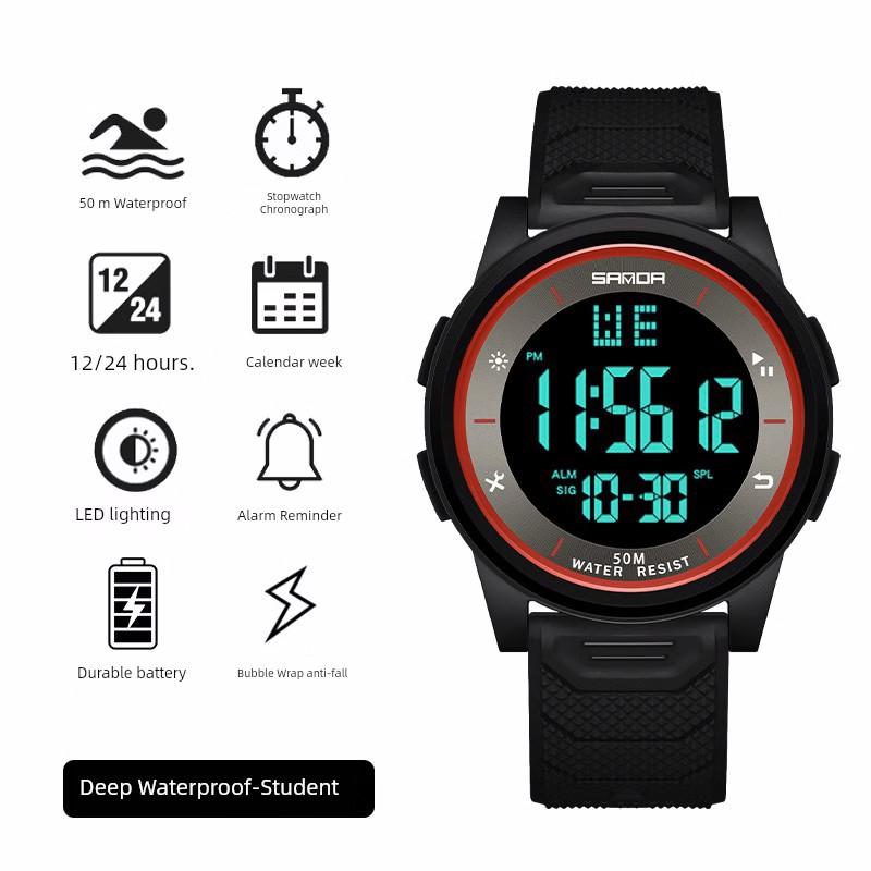 Youth Kids High School Sports Mechanical Student Watch