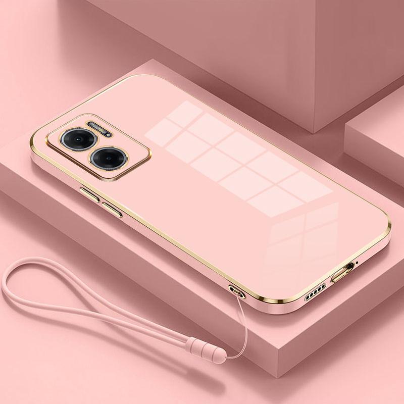 Для Xiaomi Redmi 10 Prime + 5G чехол Роскошный квадратный чехол для телефона Redmi Note 11E Противоударный силиконовый чехол-накладка Fundas