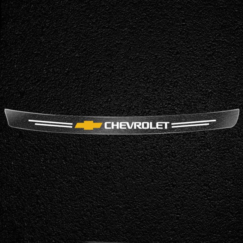 1pcs Car Rear Bumper Trunk Load Edge Protector Guard Trim Transparent Sticker for Chevrolet Spark Monza Captiva Cruze Silverado