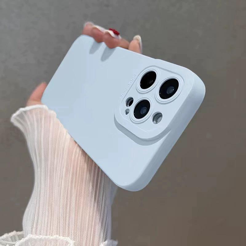 Luxury Liquid Silicone Phone Case For For Iphone 11 12 13 14 15 16 17 Pro Max Air Plus Soft Shockproof Bumper Cases Cover