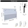 Z Clamp Picture Frame Hanging Z Clamps 100mm/152mm Metal Brackets Picture Hanger  Hanging Pictures