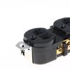 US-style Double Socket 20A 125V E-09 Wiring Lock Connector Durable Fireproof for Home Commercial Electrical Wiring Use