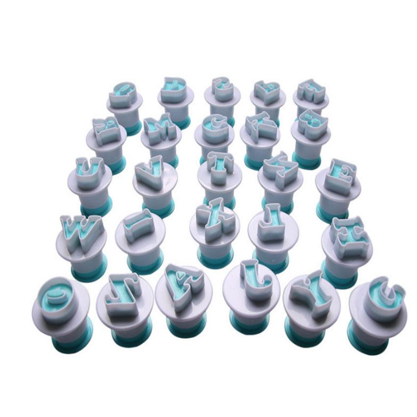 26 шт., прописные и строчные буквы английского алфавита, весенняя форма для печенья, форма для выпечки сахарного шоколада, декоративная печать