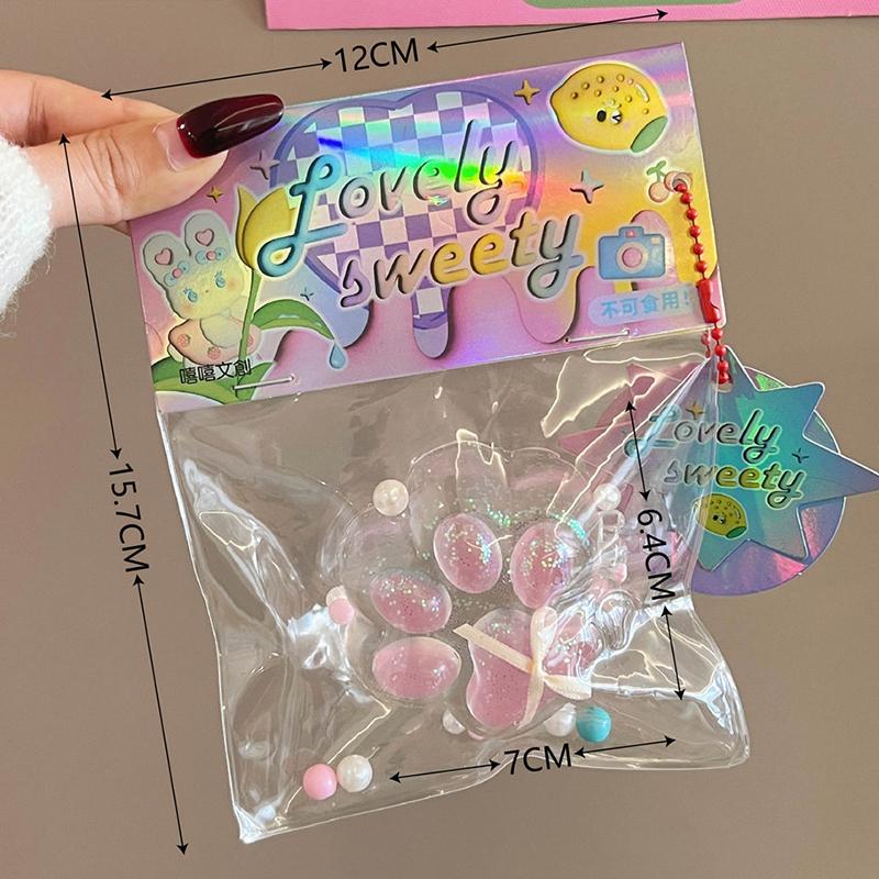 Мультяшная жемчужная кошачья коготь, сжимающая прозрачная игрушка, милая кошачья лапа, медленный отскок, декомпрессионная игрушка, детская игрушка для снятия стресса, вентиляционная игрушка