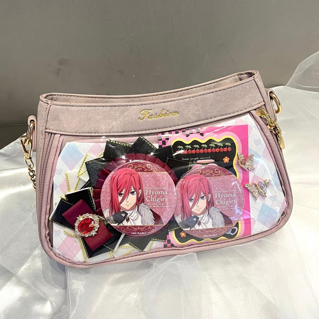 New denim pattern pain bag fashionable versatile women's armpit bag bar badge small food allowance pain bag Japanese pain