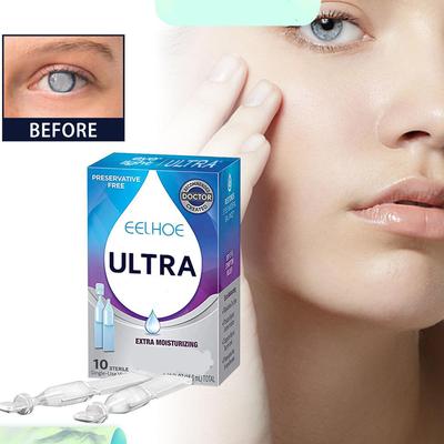 10 шт./кор. капли для глаз снимают усталость глаз, раствор для ухода за глазами, охлаждающая и увлажняющая жидкость для ухода за глазами