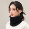 Fashion Women Knitted Scarf Solid Cashmere Like Winter Snood Scarves Lady Warm Thick Unisex Men Neck Scarf Ring Neckerchief