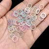 High Quality Fashion 100pcs Patch Material Water Cup Cream Glue Round Rings Hollowed Out DIY Jewelry Accessories Decorative Imitation Pearl ABS
