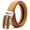 Genuine Leather Automatic Buckle Belt Casual Daily Pants Belt for Men and Women
