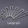Bold Thick Metal Safety Pin for Clothes & Bags - Ideal for DIY Handmade Jewelry Accessories