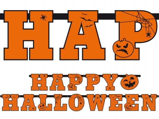 Baner Napis Happy Halloween 210Cm 1 Szt.