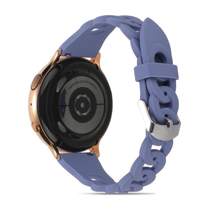 YurKem 20 мм 22 мм женский силиконовый ремешок для Samsung Galaxy Watch 4 3 41 мм 45 мм браслет S3 42 мм 46 мм Active 2 Gear ремешок для часов