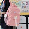 New Junior and Senior High School Students' New Lightweight and Lovely High Value and Large Capacity Multifunctional Backpack with Contrasting Colors.