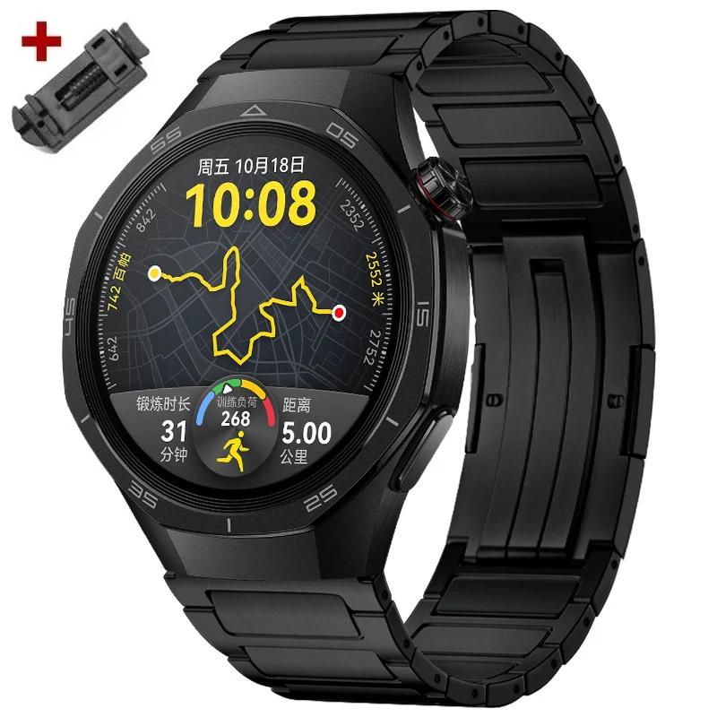 22-миллиметровый титановый браслет для Huawei Watch GT5/4 5Pro 46мм Ультра-роскошный ремешок для Amazfit Balance GTR 47мм Металлические ремешки Ремешок для часов