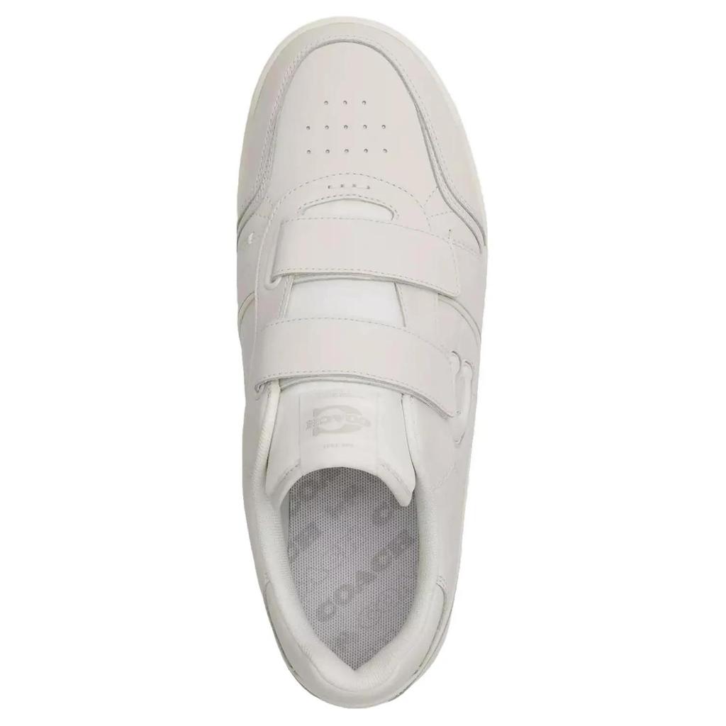 COACH Soho Cow Leather Low top Skateboard Shoes Women's Fluorescent White (Unisex) Skate Shoes CEK45 OPI
