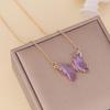 Женское ожерелье, креативное универсальное женское ювелирное изделие, подвеска в виде бабочки, ожерелье на ключицу для вечеринки