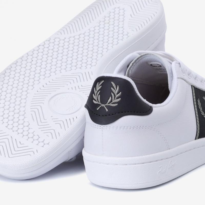 Fred Perry Мужские кроссовки S B721 Кожаные Фирменная тесьма
