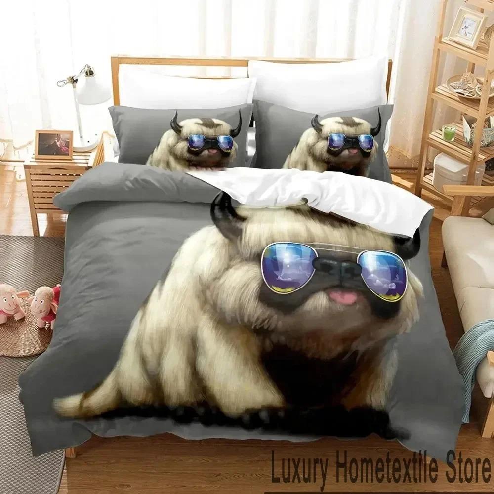 3D-принт с изображением мультфильма «Аватар: Легенда об Аанге» Комплект постельного белья для мальчиков и девочек, двуспальная кровать размера «king-size», пододеяльник, наволочка, кровать для мальчиков и взрослых