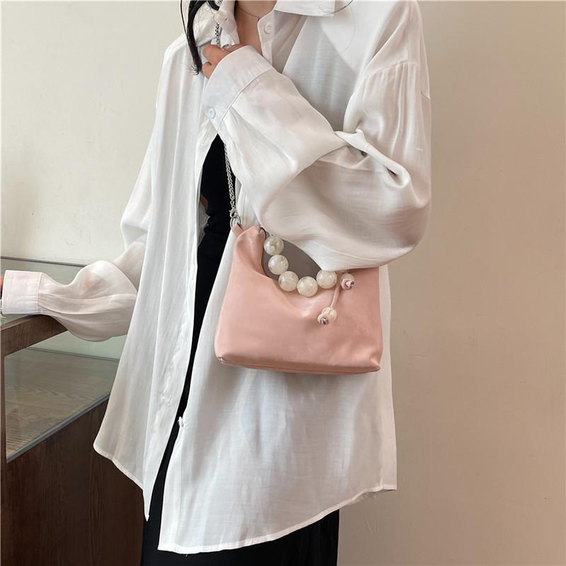 Новая китайская сумка женская летняя новая ручная сумка с вышитыми жемчужинами, модная тенденция, универсальная сумка через плечо