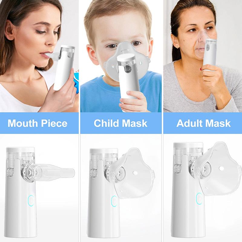 Домашний Медицинский Портативный Ручной Небулайзер Детский Бесшумный Двусторонний Ультразвуковой Микросетчатый Небулайзер