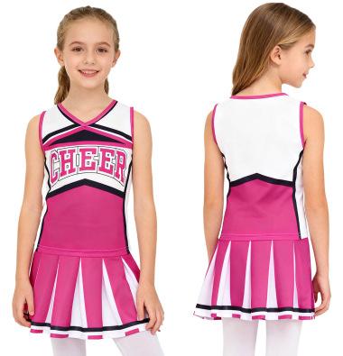 Girls Cheerleading Outfit Set for Football Games and Stage Performances