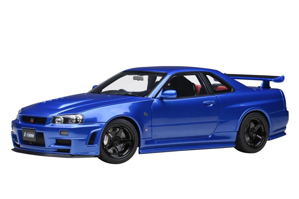 AUTOart Nismo R34 Bayside Blue Finished Product 1/18 GT-R Z-tune