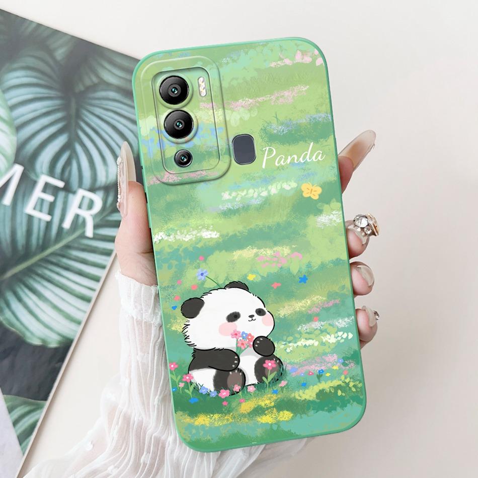 Чехол для Infinix Hot 12i Hot 12 Play Hot12i X665B X6816C Милый Мультяшный Пингвин Заяц Защита Камеры Мягкий Силиконовый Чехол для Телефона