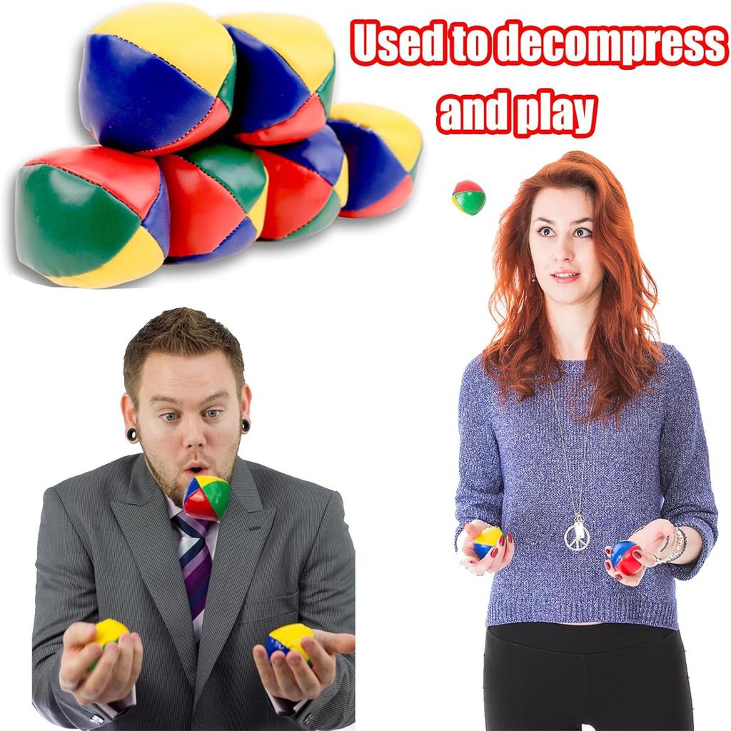 1/3/6pcs Juggling Balls For Beginners Soft Juggle Ball Kit Easy-to-handle Mini Juggling Balls Perfect For Fun And Stress Relief